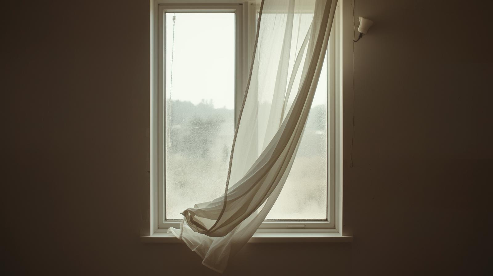 Soft natural light over an empty chair by a window symbolizing emotional distance and connection