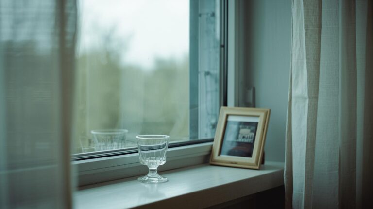 Soft natural light in a quiet room symbolizing lingering emotional presence after a relationship ends